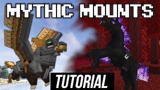 Mythic Mounts mod. New mounts.Tutorial / Guide / Showcase  (minecraft java edition)