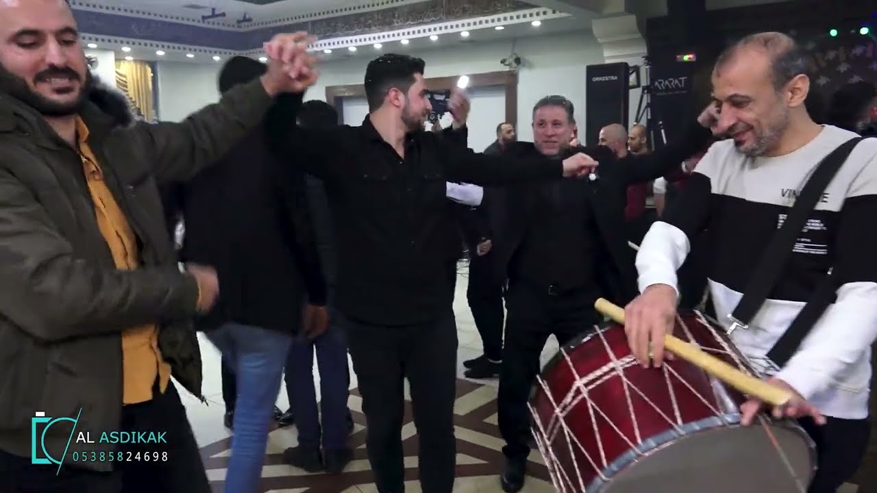 افراح عشيرة الجحيشات في ازمير زفاف العريس احمد الحوت الفنان وليد ابو ريان ج3