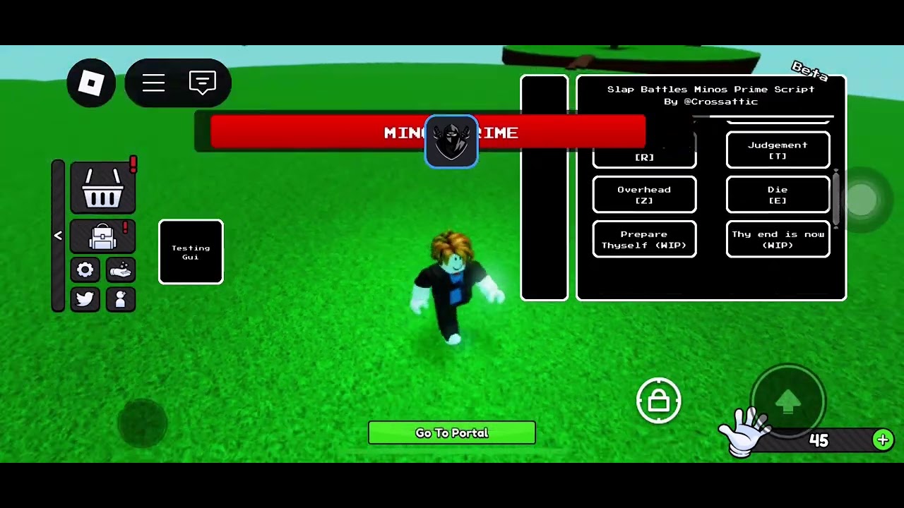 Roblox slap battles Minos prime script