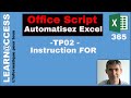 Office Script - TP02 - Ajouter des feuilles à partir d'une plage de valeurs
