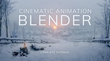 How to create Realistic Winter Scene in BLENDER [Complete Tutorial]