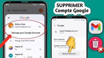 Comment supprimer un compte Gmail d