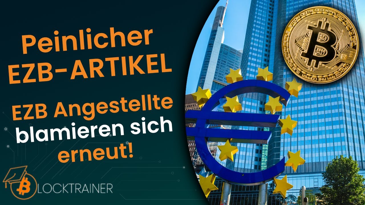 BITCOIN wird bedeutungslos! EZB veröffentlicht peinlichen Artikel!