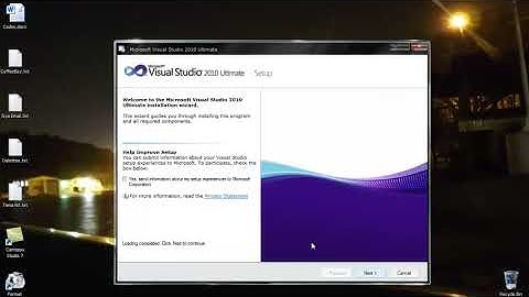 INSTALLATION OF VISUAL BASIC 2010