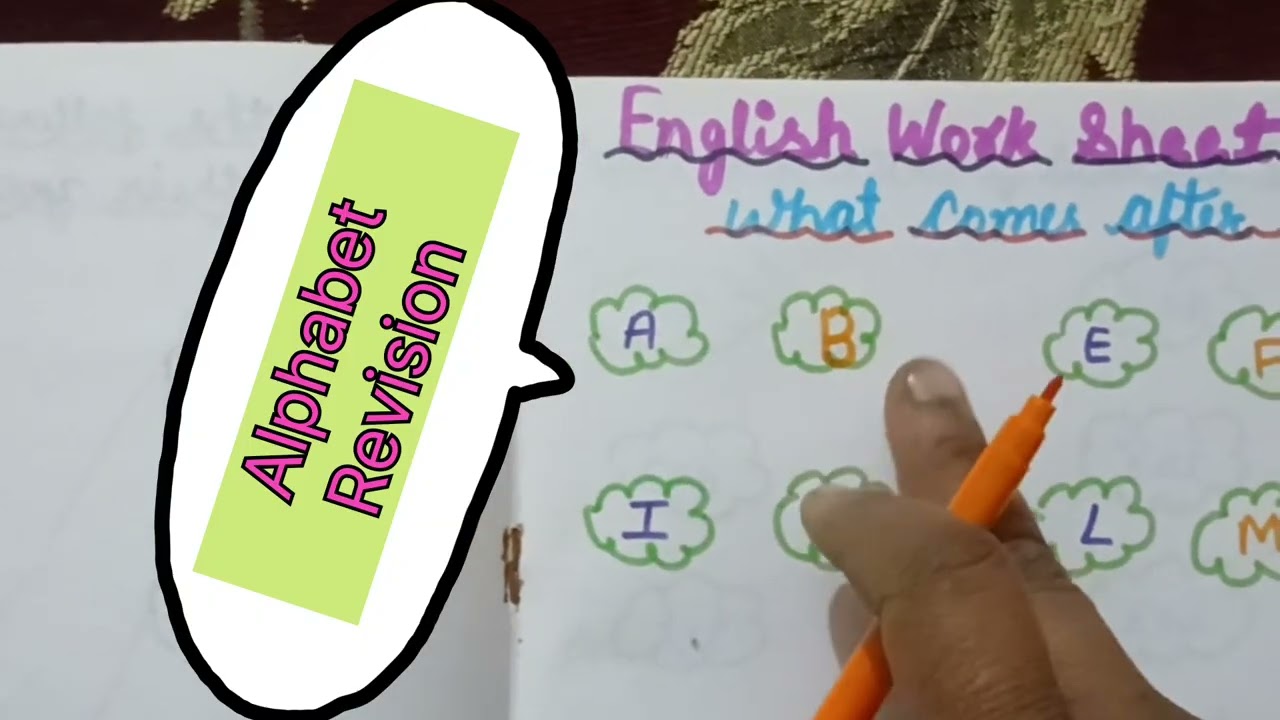 ENGLISH WORK SHEET FOR LKG CLASS 