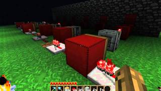 Minecraft Tutorial - Easy Combination Lock Using Pistons