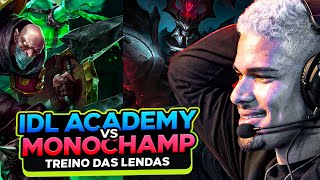 TREINO ILHA DAS LENDAS vs A NOVA LEI (MONOCHAMPIONS)