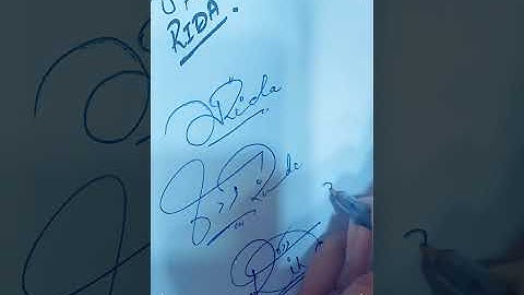 #Signature_for_Rida #Rida_name_ka_sign #Rida