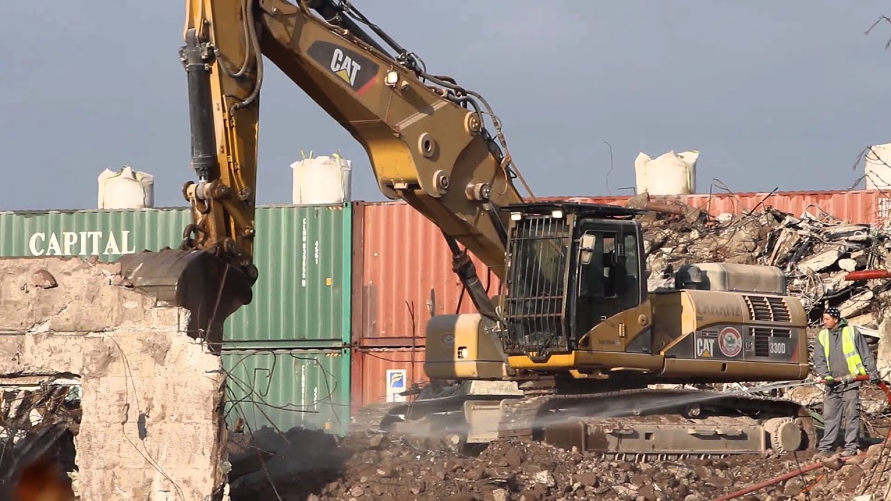 Chantre-Abbruch CAT 330D - YouTube