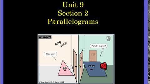 Unit 8 Section 2 Parallelograms