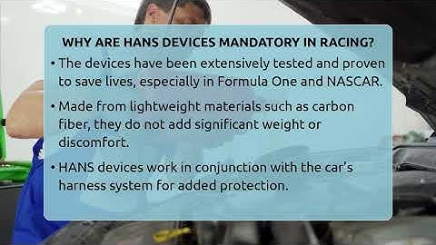 Why Are HANS Devices Mandatory In Racing? - Car Performance Pros