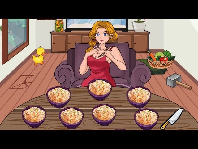 tricky twist level 34 Help the girl finish her noodles - YouTube