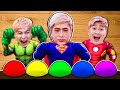 색깔 버튼을 누르면 슈퍼히어로로 변신해요 Learn Colors with kids