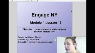 Kindergarten EngageNY Math - Module 4 Lesson 13 Represent decomposition&composition addition stories