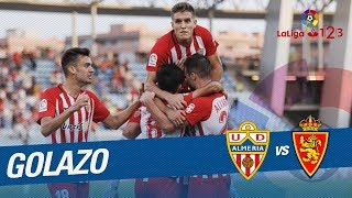 Golazo de José Corpas (2-1) Almería UD vs Real Zaragoza