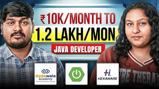 Year Gap to Cracking 5 Offers🔥Java Developer | Kodewala Academy Review
