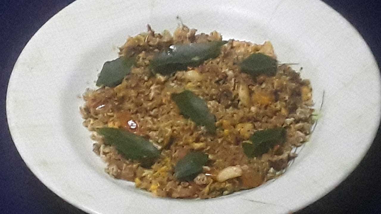 Cinnamon Scrambled Egg Coconut Stir Fry/Dinner Recipes/Egg Recipe