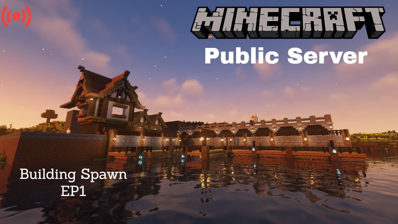 Minecraft SMP | Building Spawn | Public Server | EP1 - YouTube