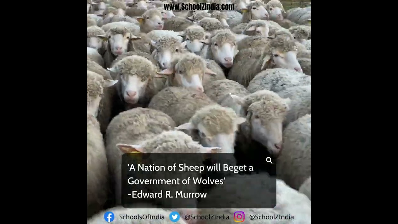 A NATION OF SHEEP WILL BEGET A GOVERNMENT OF WOLVES!