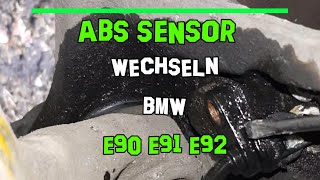 Bmw E90 E91 E92 Abs Sensor Raddrehzahlsensor Wechseln Fehler Regelsysteme Gemäßigt Fahren Reifen P.