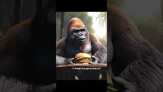 Jungle Ka Burger Lover Gorilla 🍔🦍  Funny Video