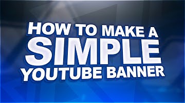 How to Make a Simple Clean 2D YouTube Banner (Beginner Tutorial)