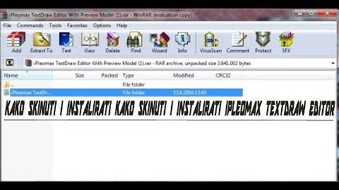 Kako skinuti i instalirati iPleomax TextDraw Editor