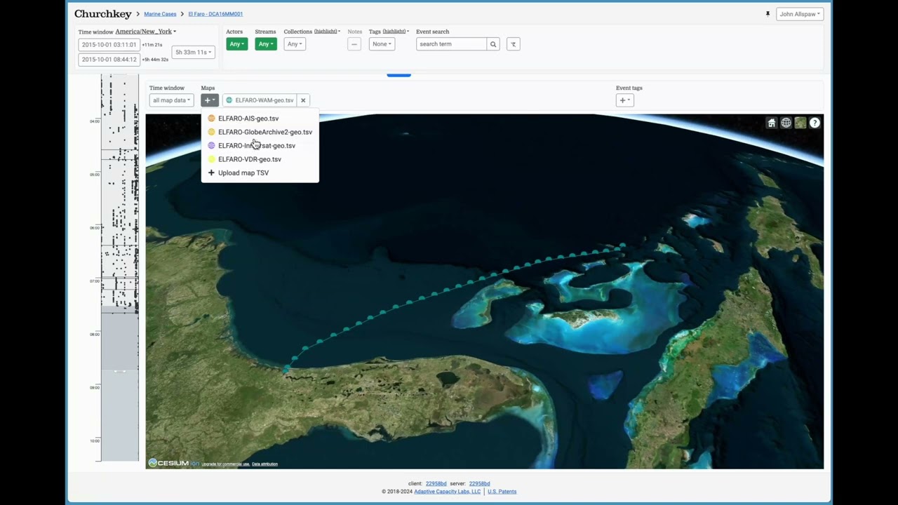 EL FARO geospatial data in Churchkey