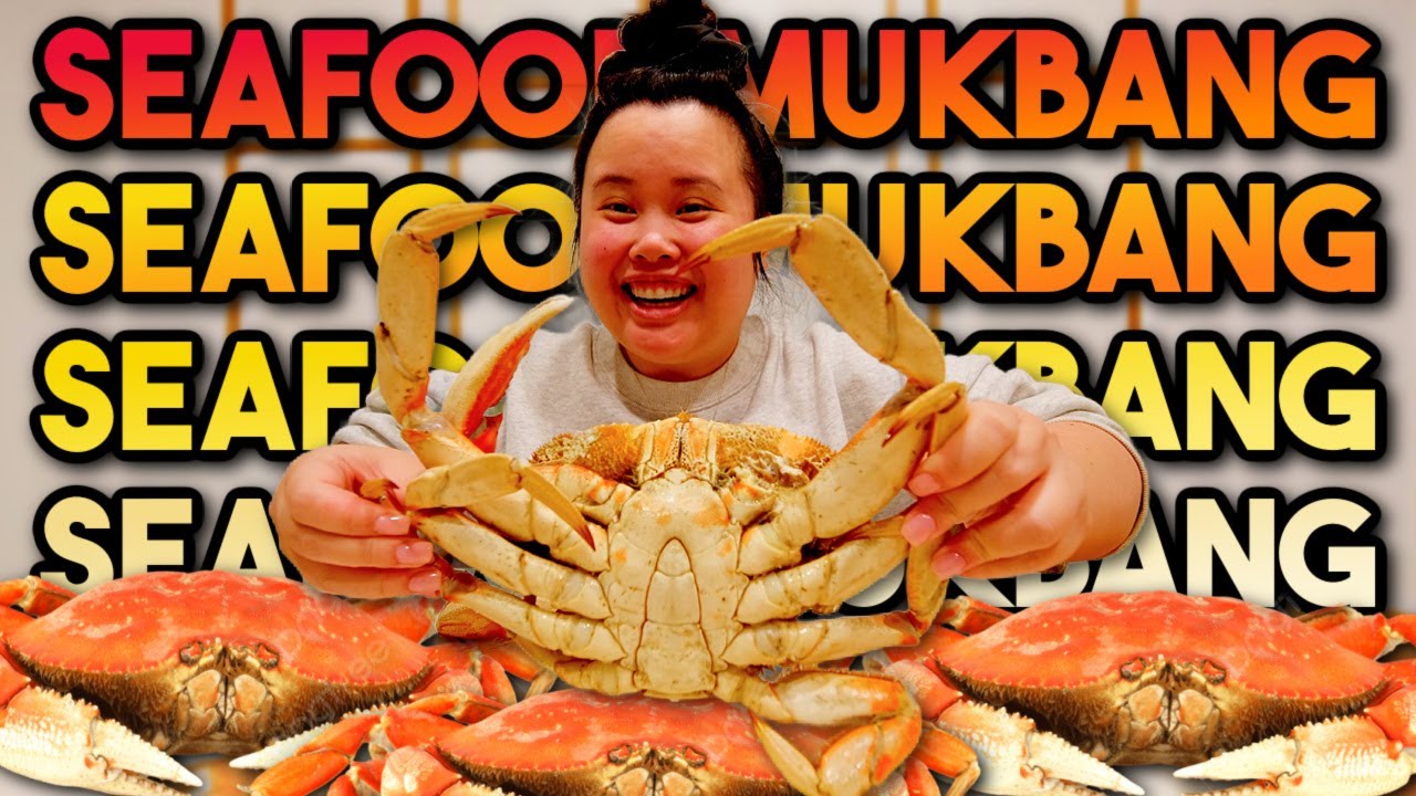 Seafood Dungeness Crab Mukbang 먹방 Eating Show!!! (So much meat!!!)