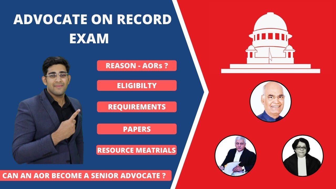 Advocate On Record I Meaning I Syllabus I Exam I Qualification I 
