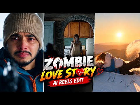 Zombie Apocalypse Love Story AI Video Editing 🔥 | Viral Zombie AI Reels Kaise Banaye