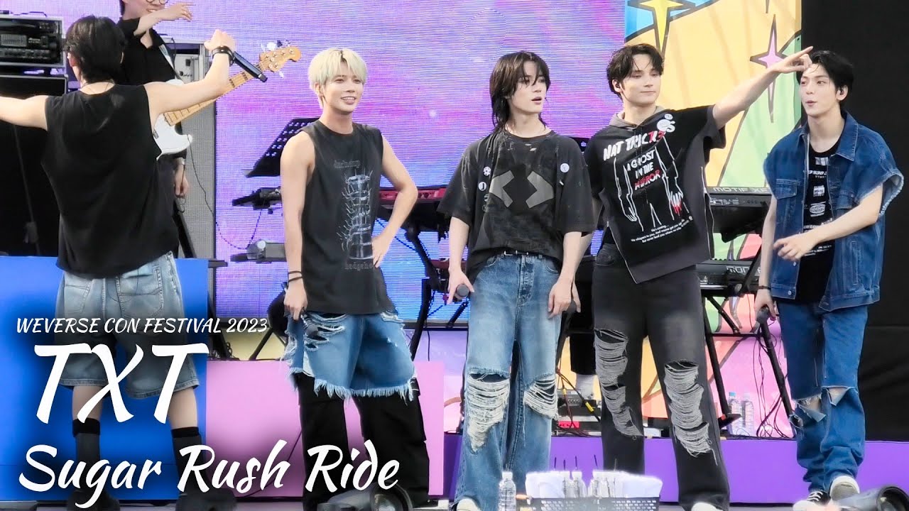 [4K] WEVERSE CON FESTIVAL 2023 - TXT 'Sugar Rush Ride' Fancam
