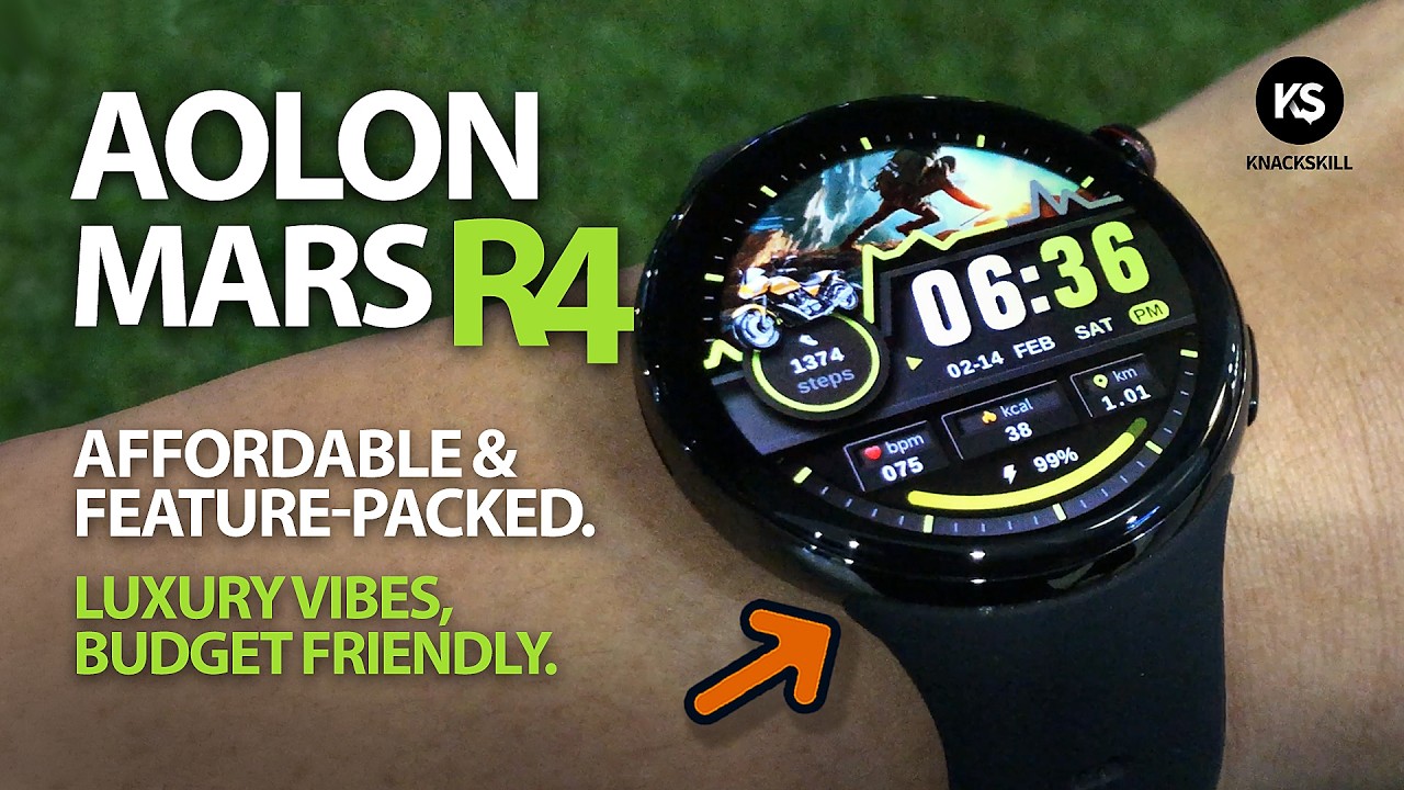 Aolon Mars R4 - Best Premium Budget Smartwatch, Feature-Packed 