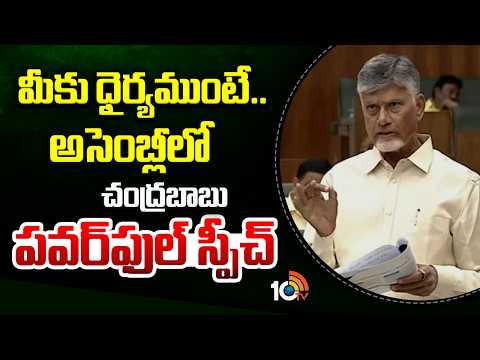 Chandrababu Powerful Speech in Assembly:మీకు ధైర్యముంటే..అసెంబ్లీలో చంద్రబాబు పవర్‍ఫుల్ స్పీచ్ |10TV - 10TVNEWSTELUGU