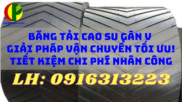 Băng Tải Cao Su Gân V – Giải Pháp Vận Chuyển Tối Ưu! Tiết Kiệm Nhân Công