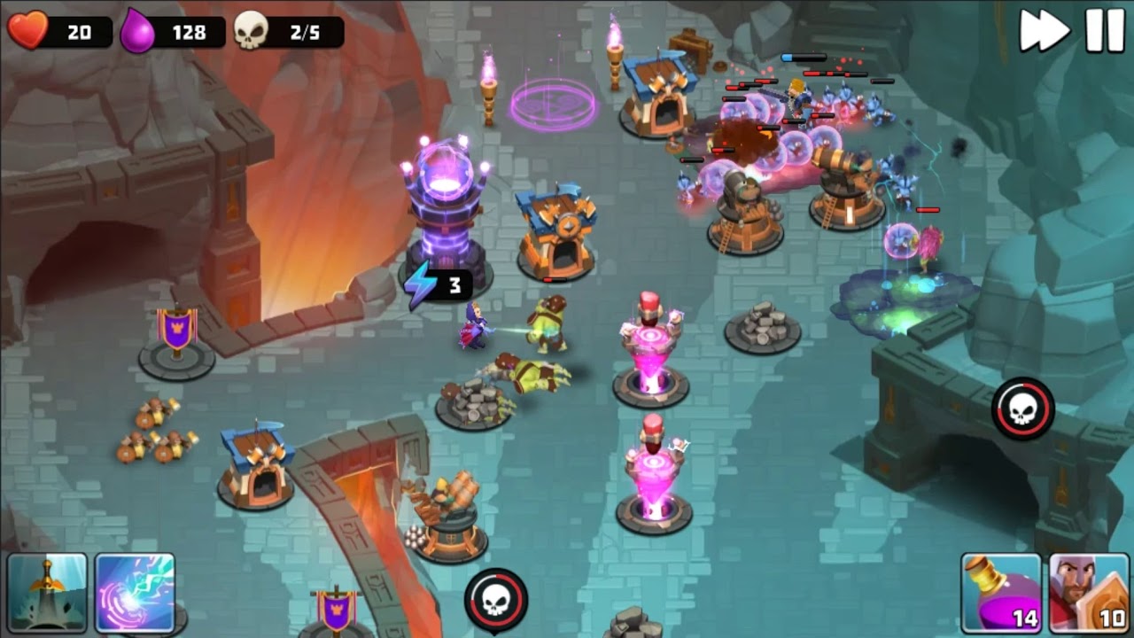 Castle Creeps TD - Chapter 12 Level 45 Bad JuJu 3 Stars (Without Sentinel)