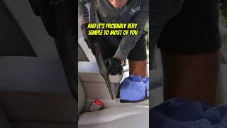 Clean in between the seat &amp; console like a pro #autodetailing #autodetailer #detailers #cardetailing