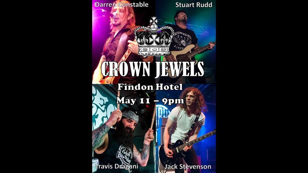 Adelaide cover band CROWN JEWELS, performing  "Don't Bring Me Down"