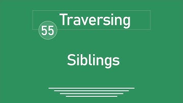 55 - ( jQuery Tutorial ) Traversing : Siblings ( siblings )