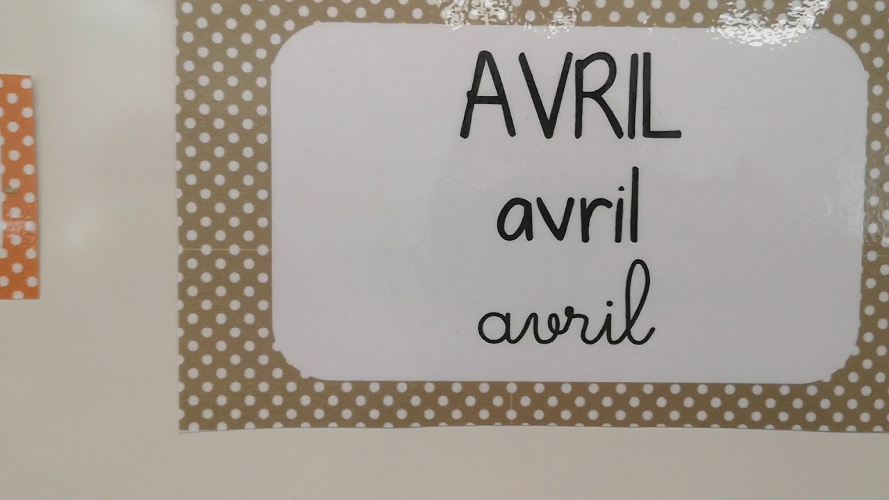 JEUDI 9 AVRIL Ecriture de la date - YouTube