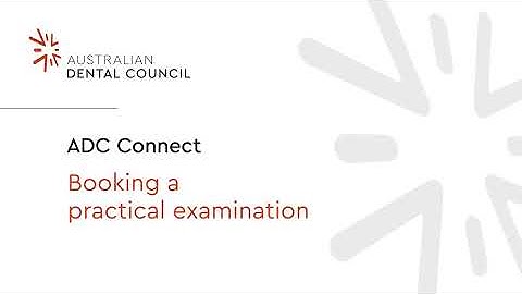 ADC Connect: How to book a practical examination