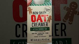 Trader Joes Gingerbread Oat Creamer #traderjoestastetest #traderjoes #traderjoesfinds #vegan