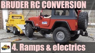 Bruder MB Sprinter RC conversion Part 4 - ramps & electrics