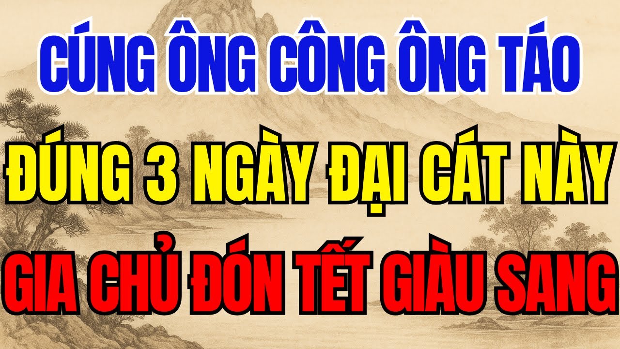 Năm 2026 CÚNG ÔNG CÔNG ÔNG TÁO Vào Đúng 3 Ngày Này Sẽ Được THẦN LINH BAN LỘC Tiền Bạc Ùn Ùn Đổ về!
