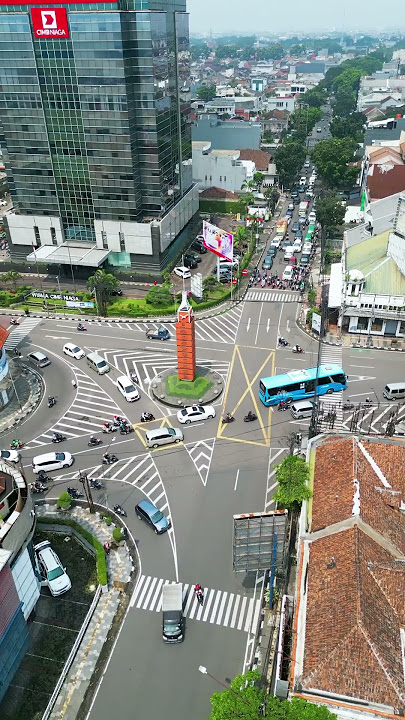 Tugu Simpang Lima Kosambi Bandung | Drone View