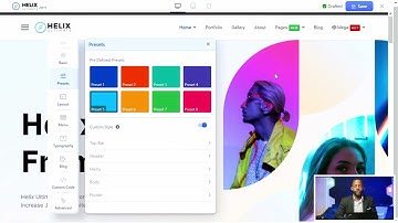 Helix ultimate 2 template customization  - Preset Tab  - Joomla Tutorial -   Mathew Tamin