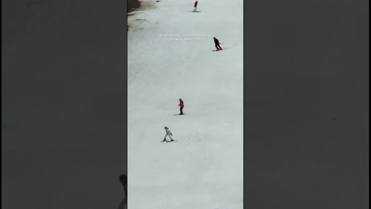 10 Years Old | Black Slope Skiing Blowing Rock NC 