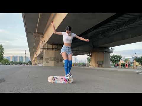 스케이트보드 프리스타일 배웠어요! skateboard freestyle