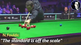 "𝙊𝙪𝙩𝙨𝙩𝙖𝙣𝙙𝙞𝙣𝙜 𝙛𝙞𝙣𝙖𝙡, 𝙤𝙣𝙚 𝙤𝙛 𝙩𝙝𝙚 𝙗𝙚𝙨𝙩" N. Foulds | Ronnie O'Sullivan vs Judd Trump | 2019 NIO Final