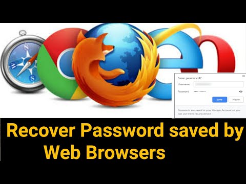Recover password saved by web browser || How to Recover Passwords Saved by Web Browser